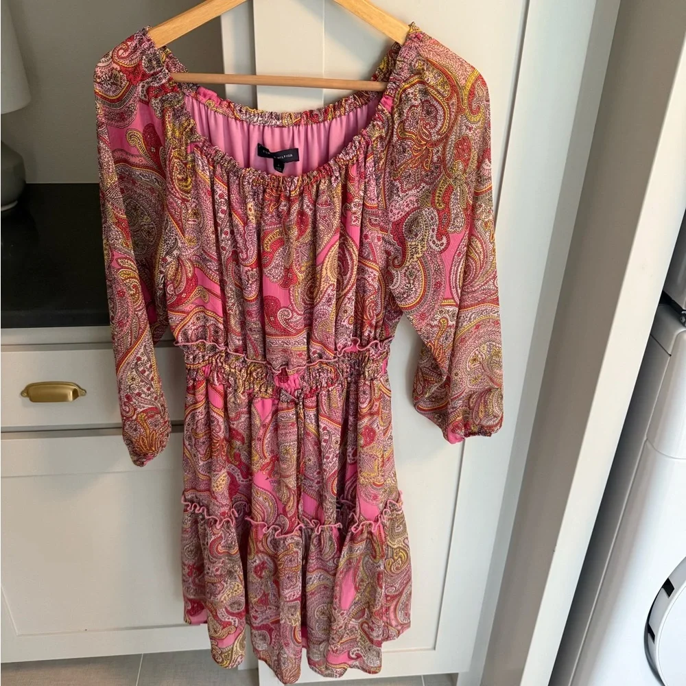 Tommy Hilfiger Pink Ruched Sundress size 6 - Picture 1 of 3